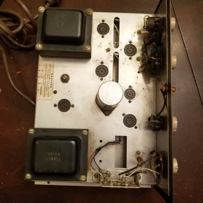 Heathkit Mono Integrated Tube Amp EA2 Stancor Transformers Hifi 1958 - black and gold image 2