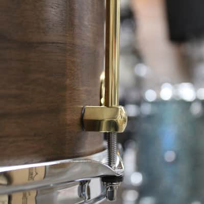 Noble & Cooley 7x14" Solid Shell Walnut Snare Drum - Natural Walnut image 9