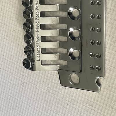 2000's Japan Jackson Licensed JT-580LP Low Profile Floyd Rose Tremolo Bridge Chrome Base Plate image 4