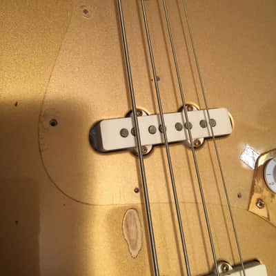 Fender Jazz Bass SPECIAL Shorline Gold Smith Era RARE Bound Maple Neck OHSC 1982 image 21
