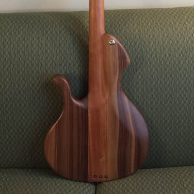 Birdsong Embrace Fretless 2013 Natural Walnut image 3