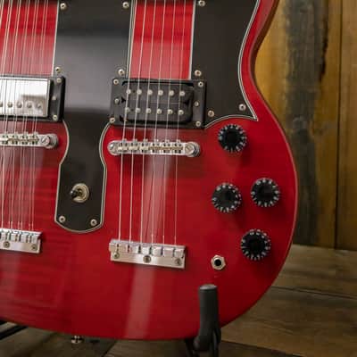 Epiphone G-1275 Custom Double-Neck Guitar - Cherry image 5