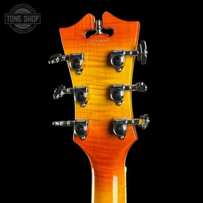 Used D'Angelico Premier DC Semi-Hollow Stoptail Dark Iced Tea Burst w/bag TSU24806 image 10