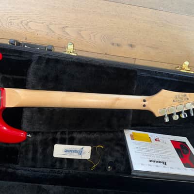 Ibanez JS20S 20th Anniversary Joe Satriani Signature HH Autographed 2008 - Red/Silver Surfer Graphic image 5