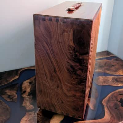 Van Gundy Guitars Custom 1x12" Speaker Cabinet- Solid Black Walnut image 2