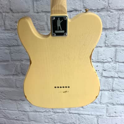 Slick SL51 T Style Electric Guitar Cream Finish image 10