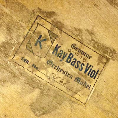 1940 Kay Bass Fiddle, Orchestra Model 100B, Scotch Blonde Natural image 3