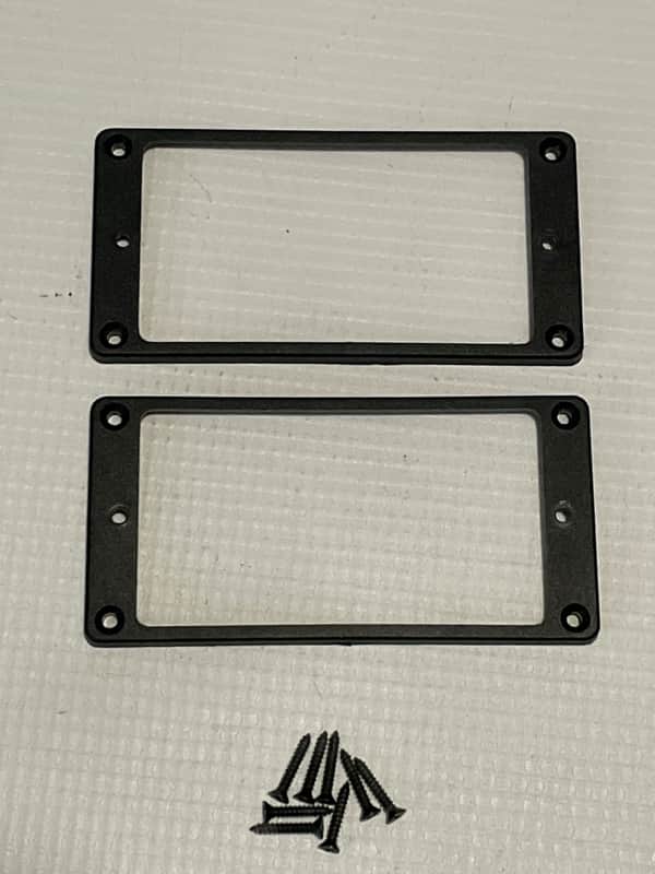 2008-09 USA Charvel San Dimas Guitar Factory Flat Black Humbucker Pickup Mounting Ring Set image 1