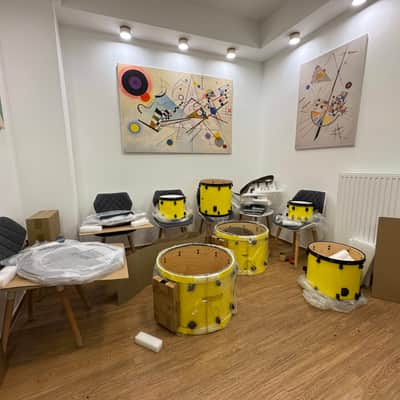 Tama Lars Ulrich LU62GBS 40th Anniversary Signature Drum Kit - 1 of 72 - Metallica 2024 - vibrant custom yellow image 3