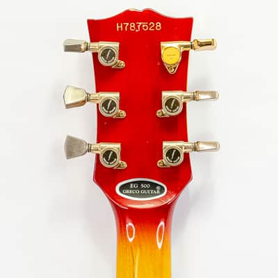 1978 Greco EG-500 Les Paul Custom MIJ Cherry Burst Guitar with Gigbag image 6