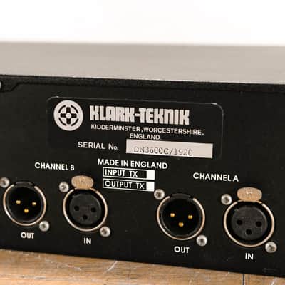 Klark Teknik DN3600 Programmable Graphic Equalizer CG01XTR image 10