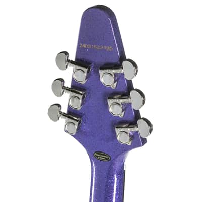 Epiphone Flying V Purple Sparkle - Electric Guitar image 5