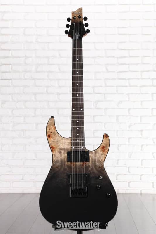Schecter C-1 Standard Electric Guitar - Black Fade Burst Burl (C1StdBFBBd1) image 1