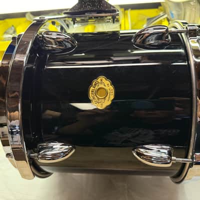 Slingerland Nashville Studio king 90s Gloss black wrap 10x10 tom Nice Cond! image 13