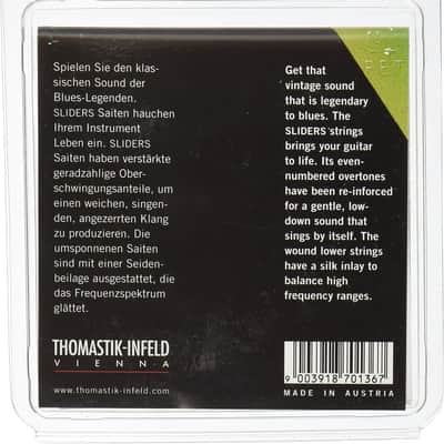 Thomastik-Infeld SL110 Blues Sliders Round Wound Nickel Electric Guitar Strings Medium Light (.010-.048) image 2