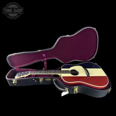 Martin Custom Shop Dread Red/White/Blue Sitka/EIR w/case 2868625 image 9