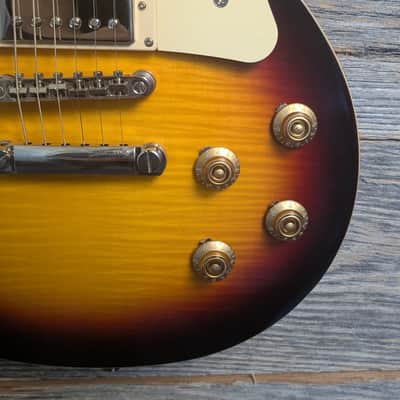 Used Epiphone "Inspired by Gibson Custom" '59 Les Paul Standard - Tobacco Burst image 4