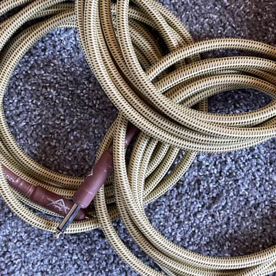 Fender Custom Shop Performance Series Cable, 10', Tweed, Angled 2016 - Tweed image 5