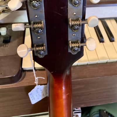 Silvertone s64-h Acoustic Guitar circa 1960s - Sunburst seen better days image 6