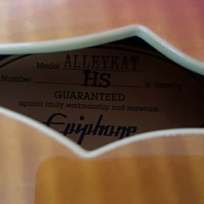 Epiphone Alleykat Semi-hollow Guitar (CLEAN! Grover Tuners - Case Included) 2000 - 2008 - Heritage Cherry Sunburst image 6