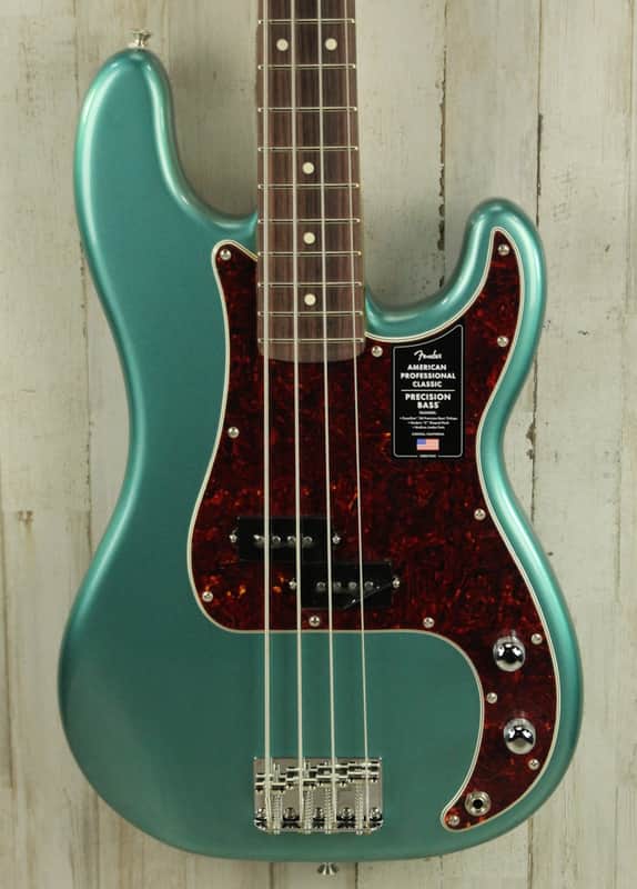 DEMO Fender American Professional Classic Precision Bass - Faded Sherwood Green Metallic (918) image 1