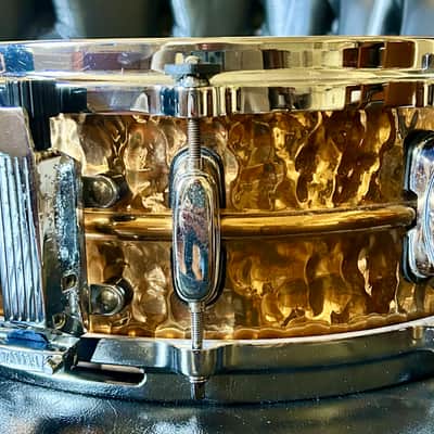 Tama Star Walnut 3pz Light Indigo Chestnut + Snare Bronze Hand Hammered image 5