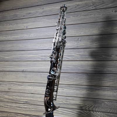 Cannonball Big Bell Stone Series Arc Soprano Sax Black with Silver Keys - SA5-BS image 3