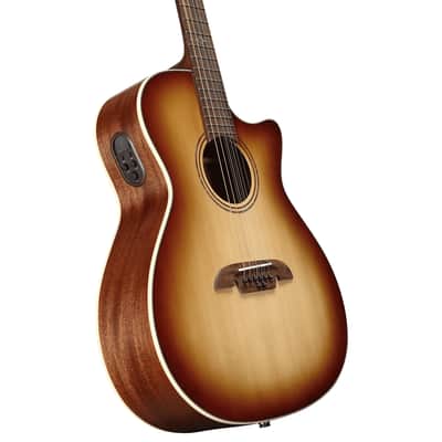 Alvarez Artist Grand Auditorium Guitar Acoustic Electric 8 String Shadowburst with Cutaway (AG60CE_8-String_Shadowburst) image 9