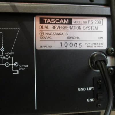 Vintage TASCAM RS 20B- dual spring reverb - pro serviced-mint image 5