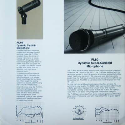 Electro-Voice PL80C / PL80 Handheld Supercardioid Dynamic Microphone Low Z w accessories image 2