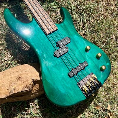 Valley Arts California Pro P/J Electric Bass Guitar - Turquoise