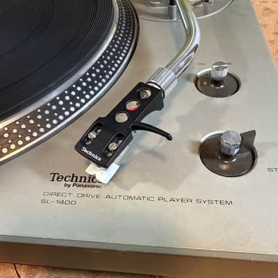technics sl 1400 turntable Direct Drive Automatic Silver Vinyl Record Player image 4