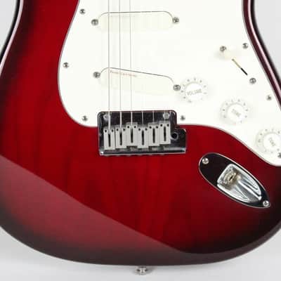 1993 Vintage Fender Stratocaster Plus Deluxe Crimson Burst Strat USA 1990s TBX Tone +OHSC image 9