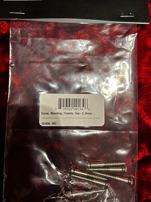PRS Machined Tremolo Bridge Knife Edge Screws (6) Nickel image 1