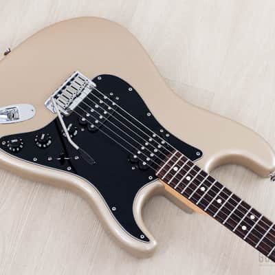 2006 Fender American Stratocaster HH Double Fat Shoreline Gold w/ S1 & Case, Big Apple image 8