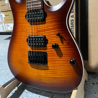 Ibanez RGA42FM Solidbody Electric Guitar - Dragon Eye Burst Flat image 3