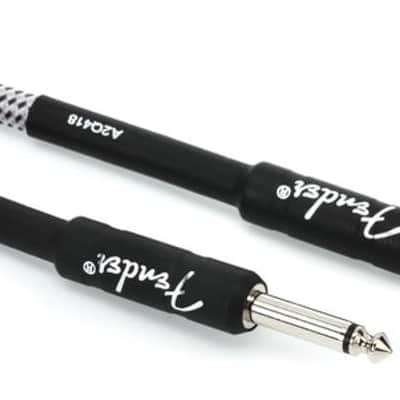 Fender Professional Series Straight to Straight Instrument Cable - 10 foot White Tweed image 2