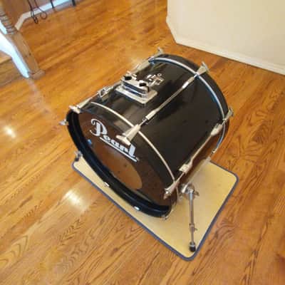 Pearl Export series 22 round x 16 inch bass drum gloss black mint condition! image 4