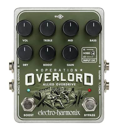 Electro-Harmonix  Operation Overlord Overdrive Guitar Effects Pedal New New - Green image 1