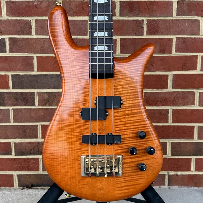 Spector Euro 4 Doug Wimbish Signature Limited Edition, Amber Aged Relic, Figured Maple Top, Plain Maple Body, 3pc Hard Rock Maple Neck, Rosewood Fretboard, EMG DW Pickups, Spector Legacy Preamp, Gig Bag, SN# NB22919 image 1