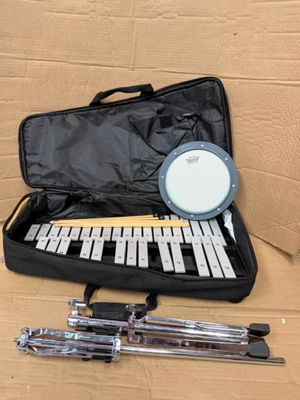 Pearl Xylophone Kit w/Carrying Case, Stand & Practice Pad with Sticks and Mallets image 1