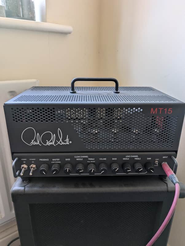 PRS MT 15 V1 Mark Tremonti Signature 2-Channel 15-Watt Guitar Amp Head 2018 - 2024 - Black image 1