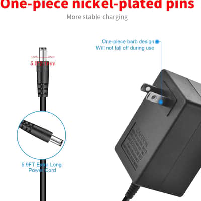 9V AC Adapter Compatible with Digitech Whammy Jamman Guitar Drop Pedal PS0913B RP200A RP250 RP255 RP350 RP300A RP355 RPx400 RP1000 RP100 RP100A MultiEffects Processor Power Supply Cord image 2