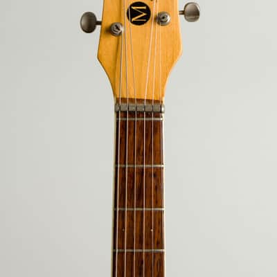 Mosrite Ventures Mark I Solid Body Electric Guitar (1965), ser. #1973, original brown alligator hard shell case. image 5