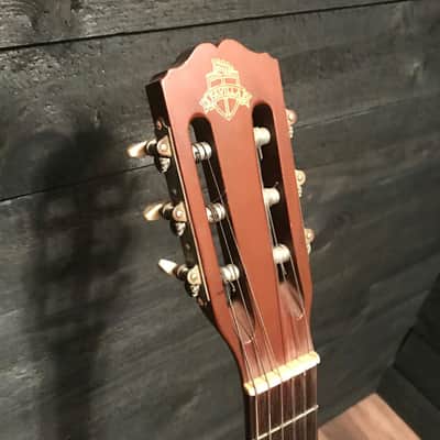 Favilla 1960's All Solid Mahogany USA Made Classical Acoustic Guitar w/ Case image 5
