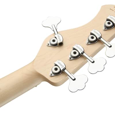 Sadowsky MetroLine 24-Fret Singlecut Soapbar Bass 5 String, Swamp Ash Body, Solid Black Satin image 8