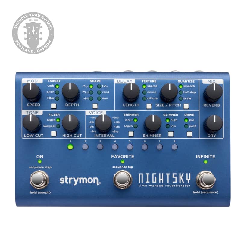 New Strymon Nightsky Time-Warped Reverberator Pedal Black image 1