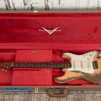 Fender Custom Shop Andy Hicks Master Built 1962 Roasted Stratocaster Ultimate Relic - Shell PInk image 20
