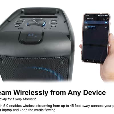 Rockville ROCK PARTY 9 Dual 8" Wireless Rechargeable Karaoke Machine System+Mic image 13