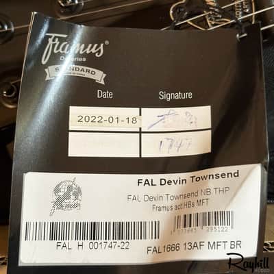 Framus D Series Devin Townsend Stormbender Signature Artist Line Electric Guitar image 14